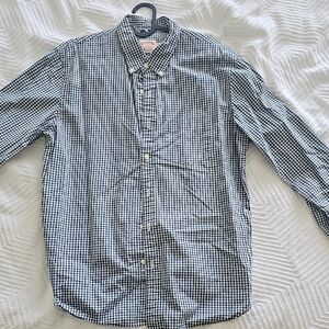 Brooks Brothers Black and White Checkered Shirt